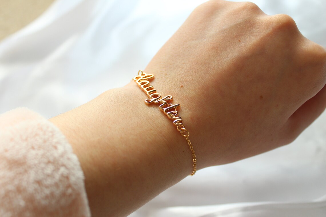 Gold daughter bracelet Clearance