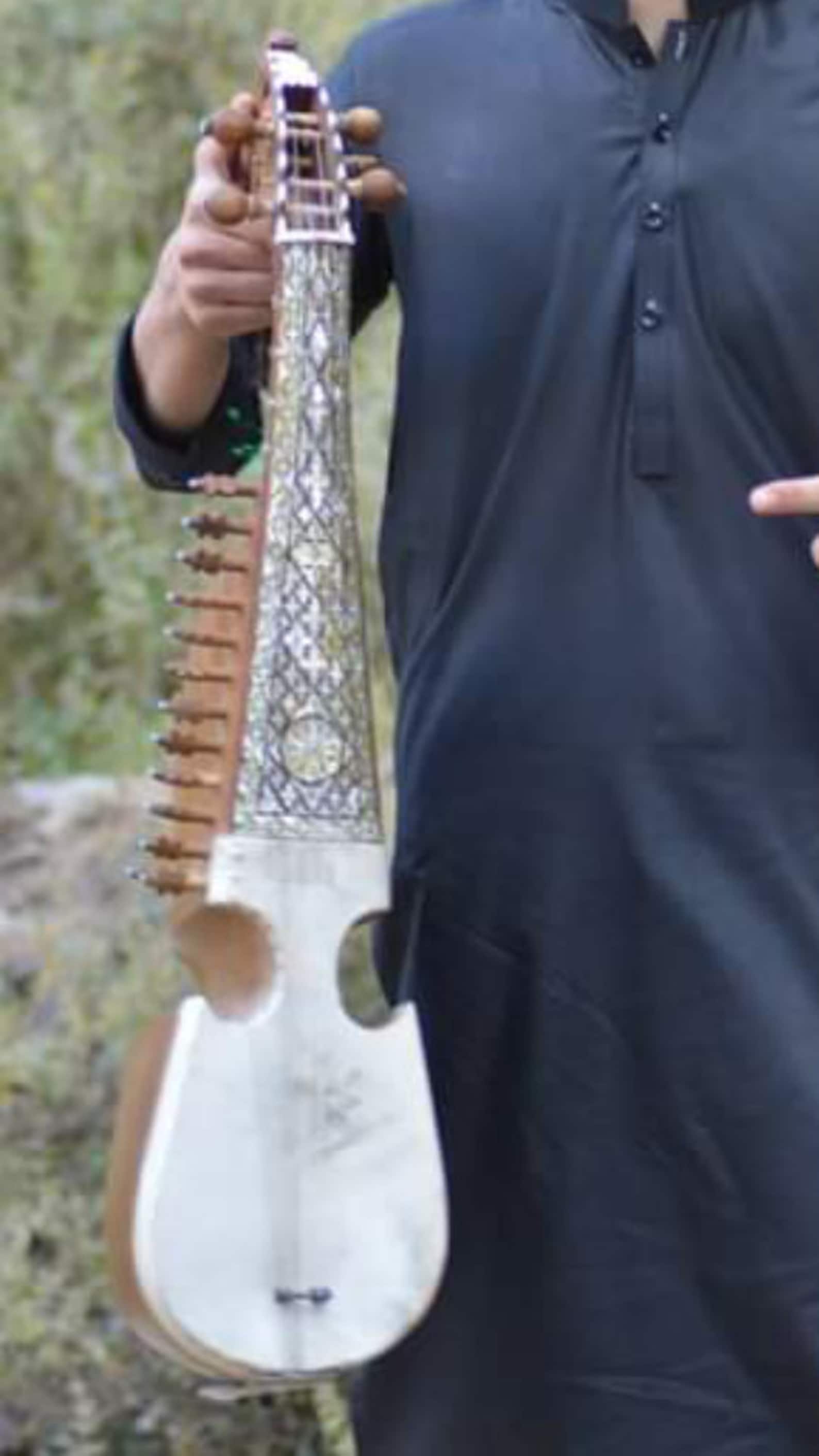 Rabab Rubab Robab traditional folk musical instrument Etsy