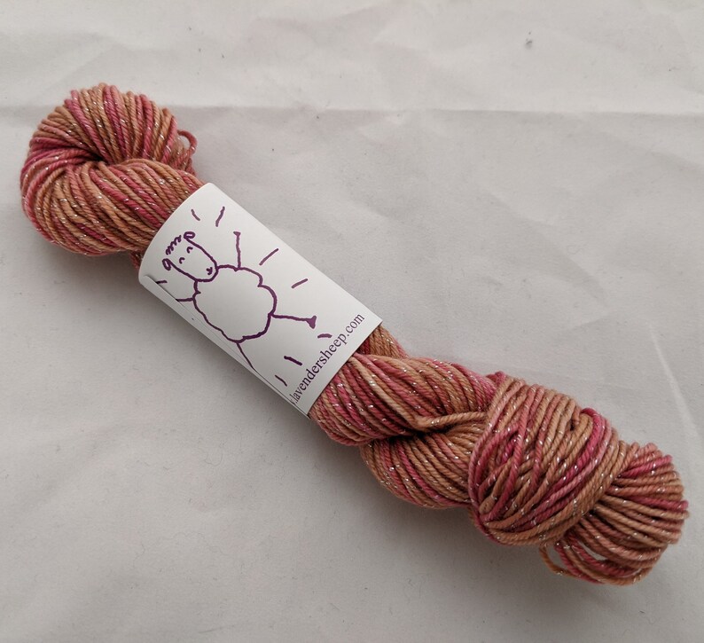 50 yards Peach Blossom Mini Yarn Skeins