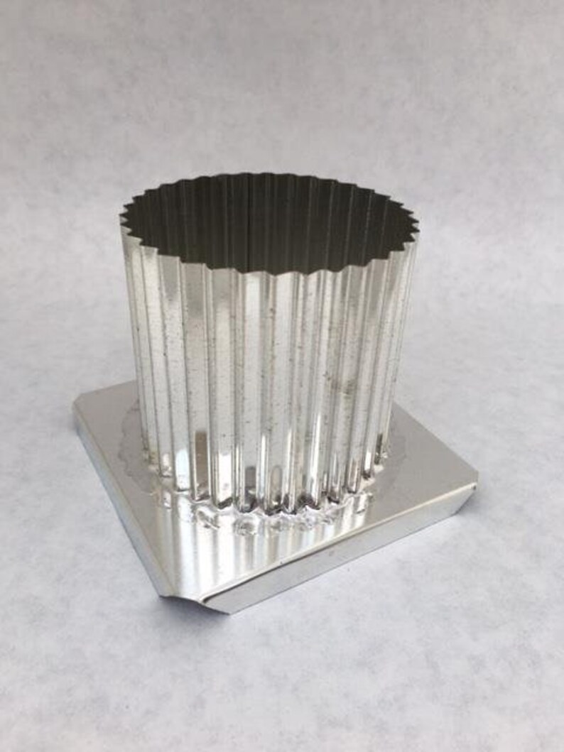 Round Fluted Candle Mold 3in x 4in Metal Pillar Etsy