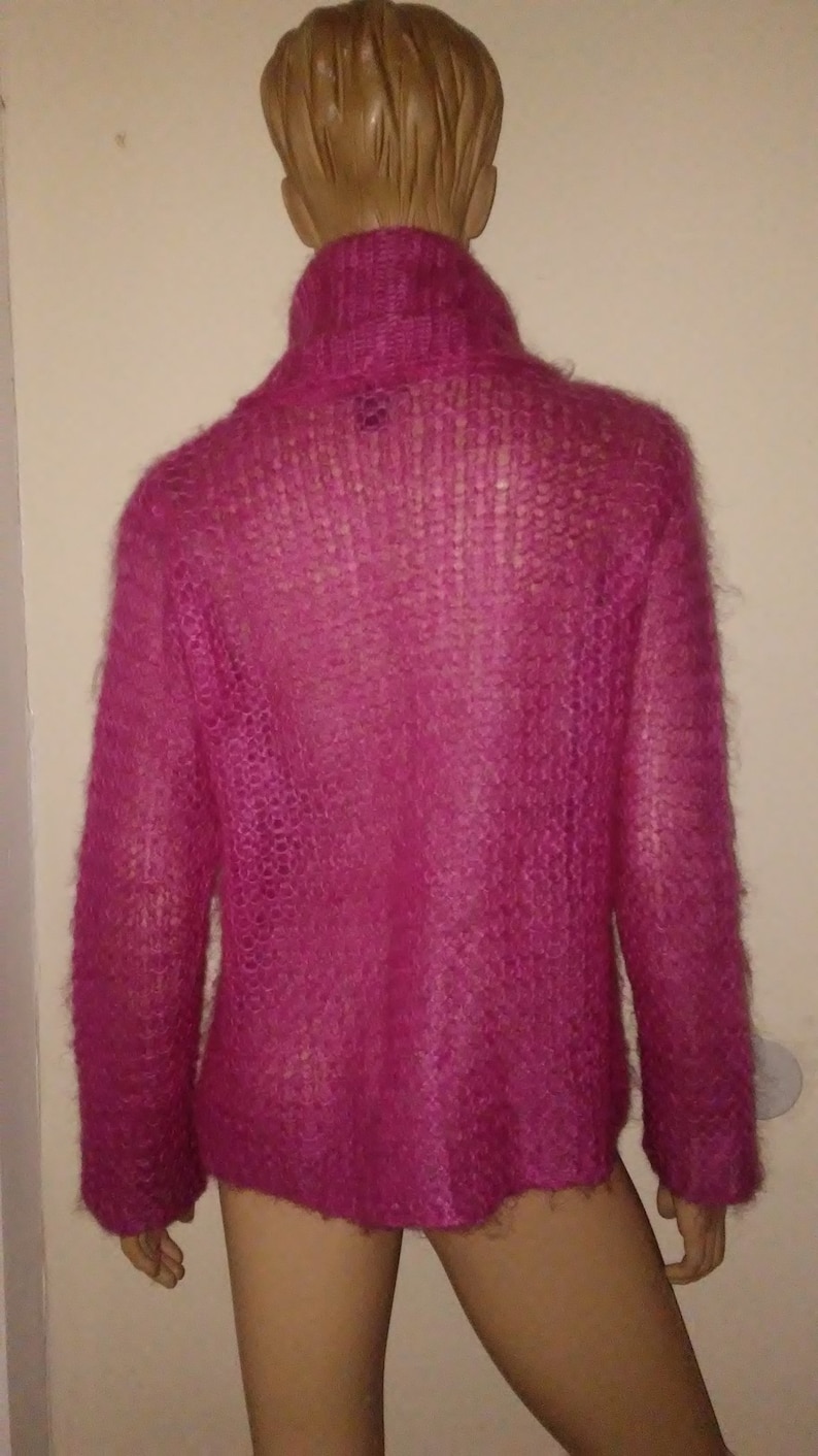 90s Pink Mohair Cowl Neck Sweater The Limited Etsy 0876