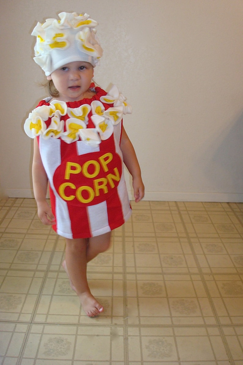 Baby Popcorn Costume Toddler Newborn Halloween Costume Photo | Etsy