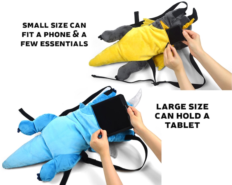 Dragon Plush Backpack Sewing Pattern .pdf Tutorial Stuffed Etsy