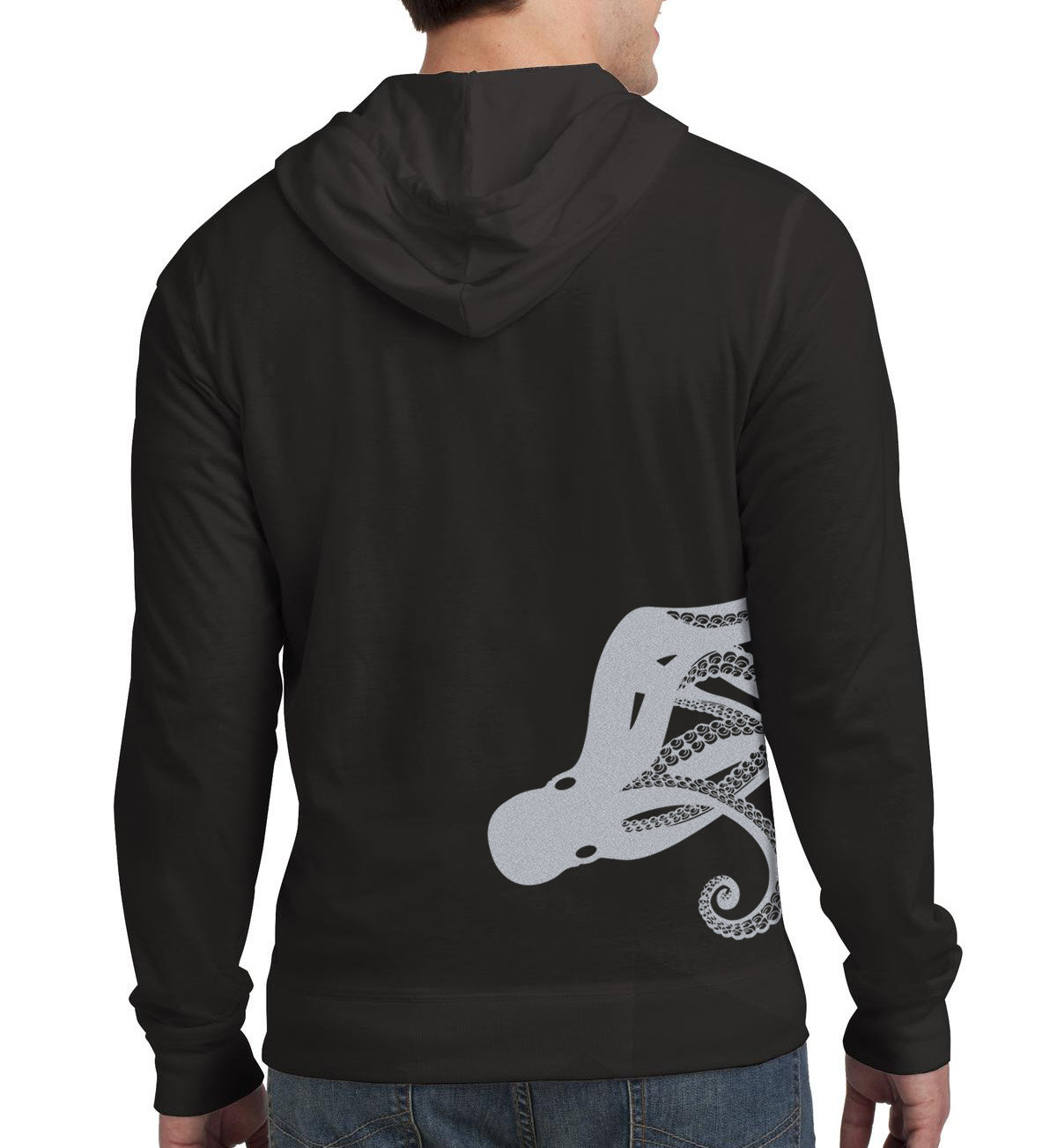 Octopus Hoodie Kraken screen print Octopus Steampunk Hoodie Etsy