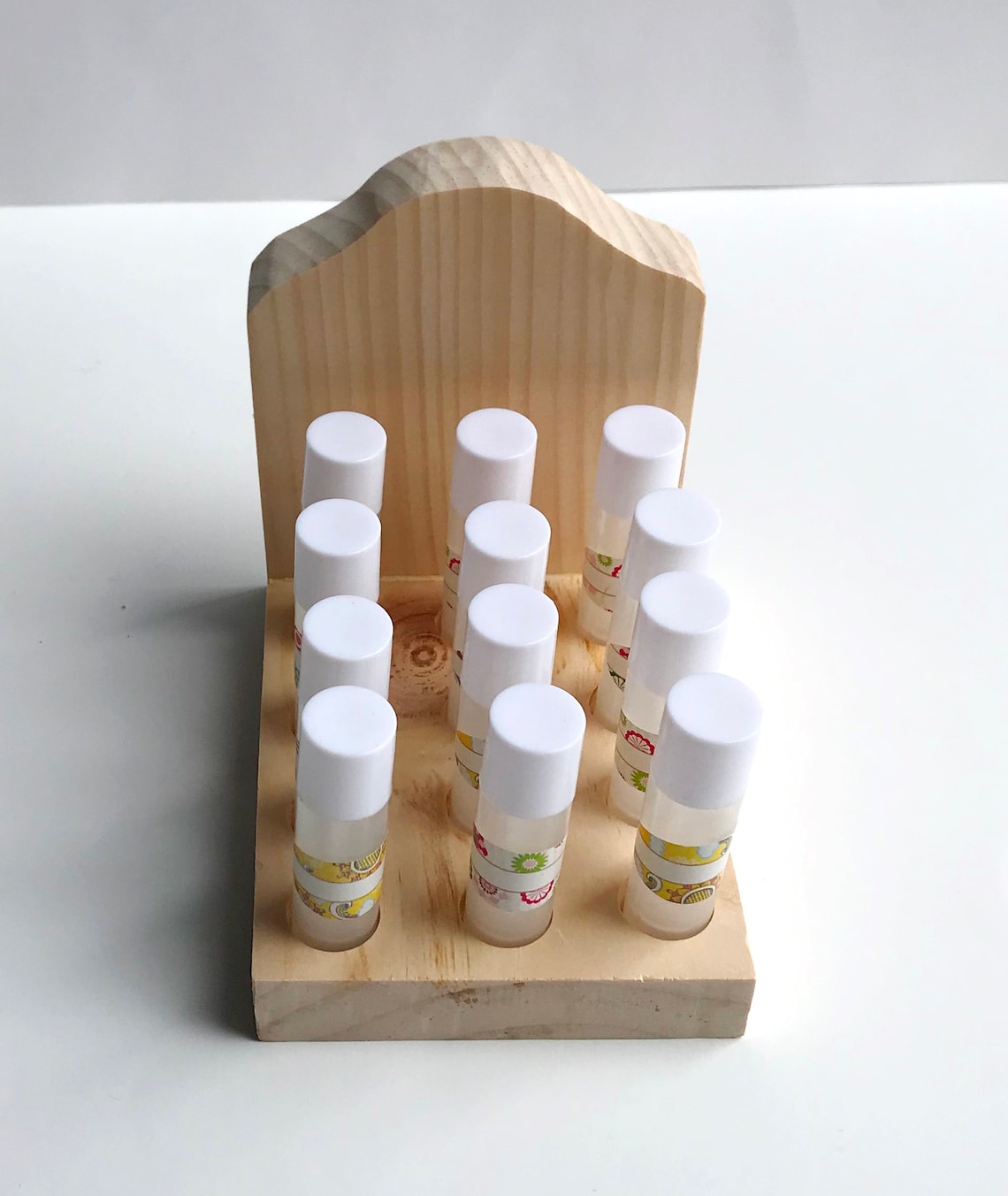 Lip Balm Tube Display Wood Lip Balm Holder Wooden Display Etsy