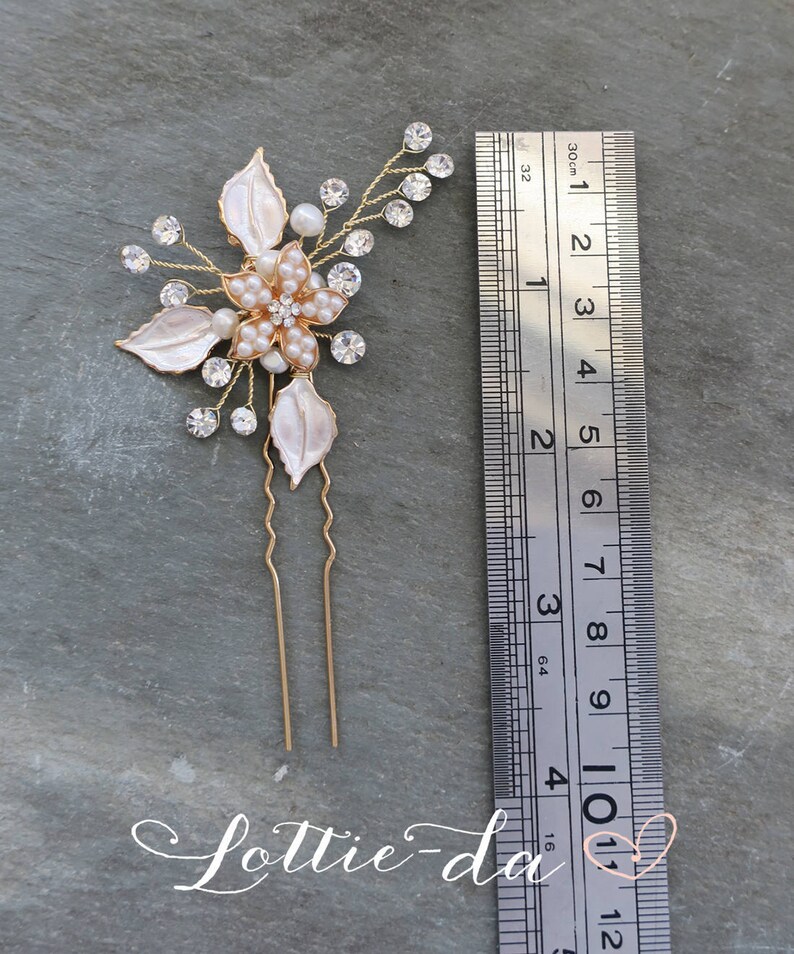Wedding Hair Pin / Boho Wedding / Hair Vine Pin / Gold Silver Etsy