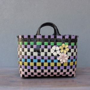 80's plastic basket bag