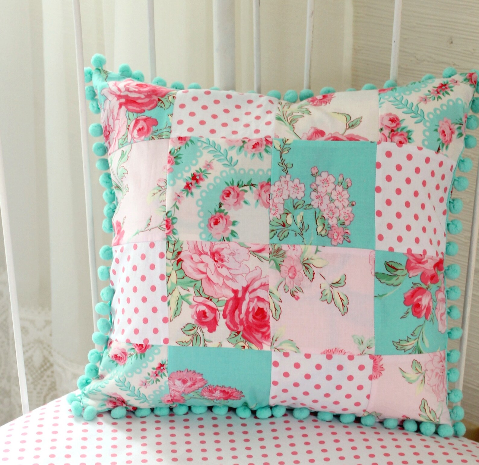 Girls Vintage Roses Crib Bedding with Ruffled Crib Skirt with Etsy