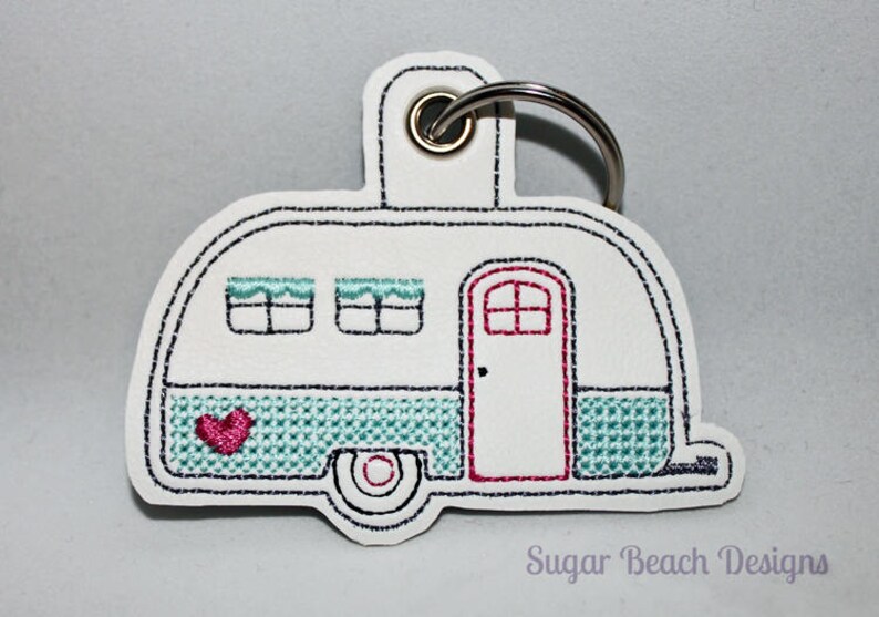ITH Camper RV Key Fob Design Machine Embroidery Etsy