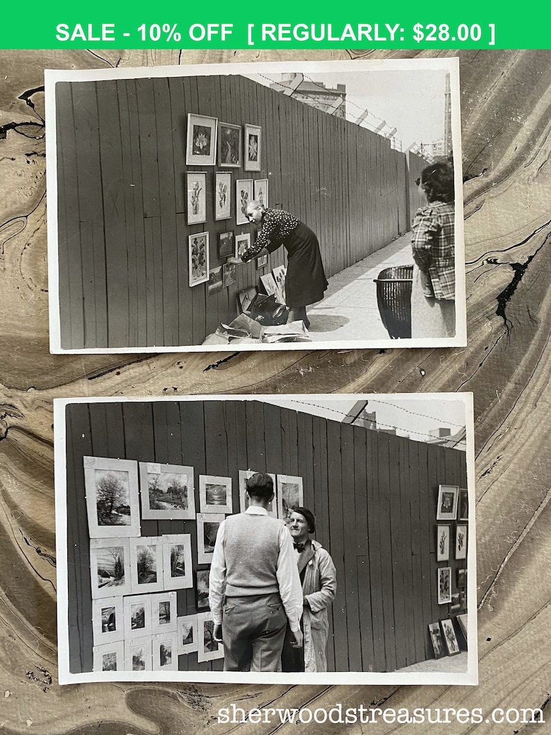 Artists Setting Up On The Eastern Parkway Brooklyn New York 1938 Black and White Photos