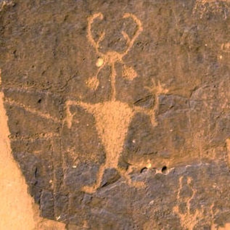 Moab Man Petroglyph Necklace Spanish Valley Utah Hand Etsy