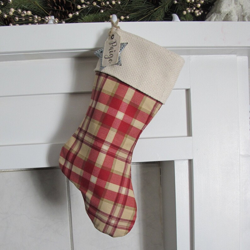 Choose 1 Christmas stocking farmhouse Christmas country | Etsy