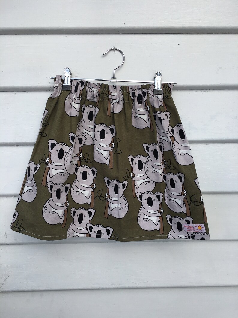 Koala skirt cotton drill