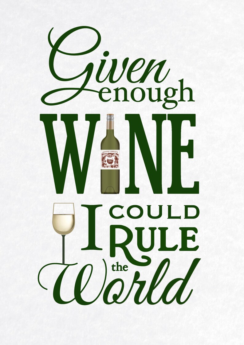 Citation vin vin affiche devis de cuisine Art de la Etsy