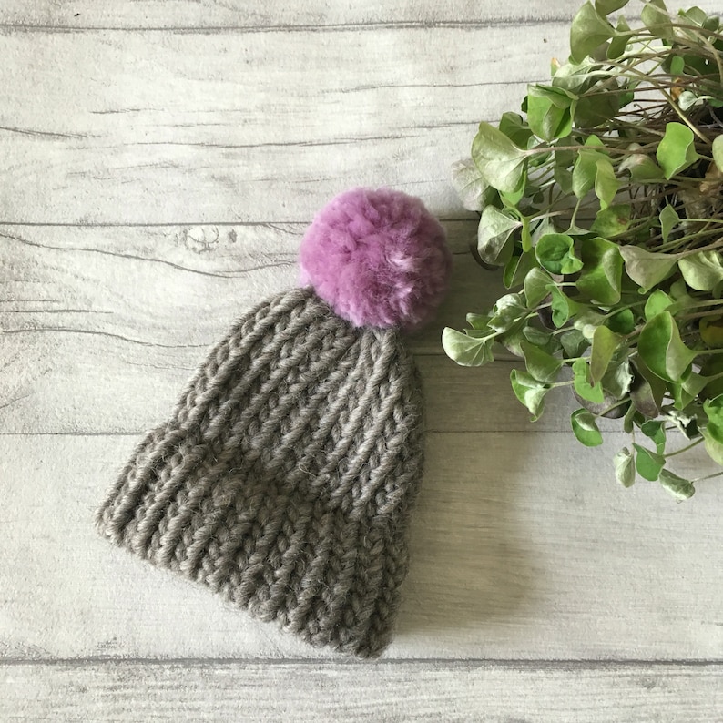 grey newborn hat