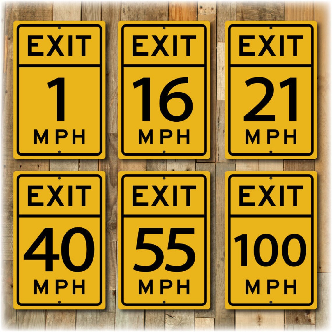 Personalized Exit Speed Limit Street Sign Etsy