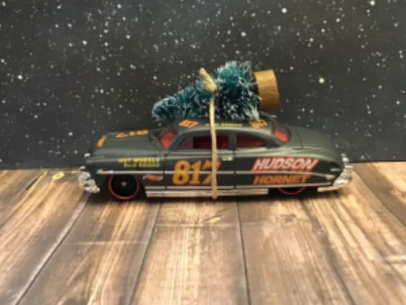 Stocking Stuffer Hornet Christmas ornament Car Christmas Tree Ornament Hudson Hornet Car Carrying Christmas Tree