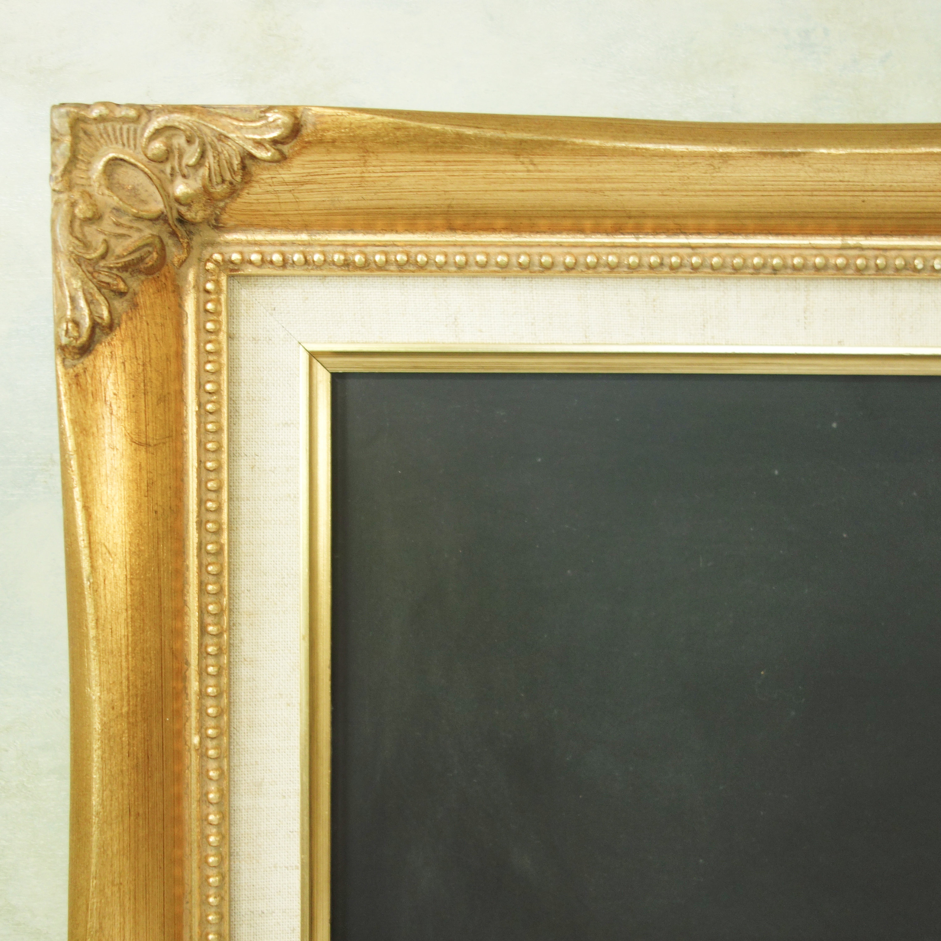 Large Vintage Ornate Gold Framed Chalkboard Retro Giltwood | Etsy