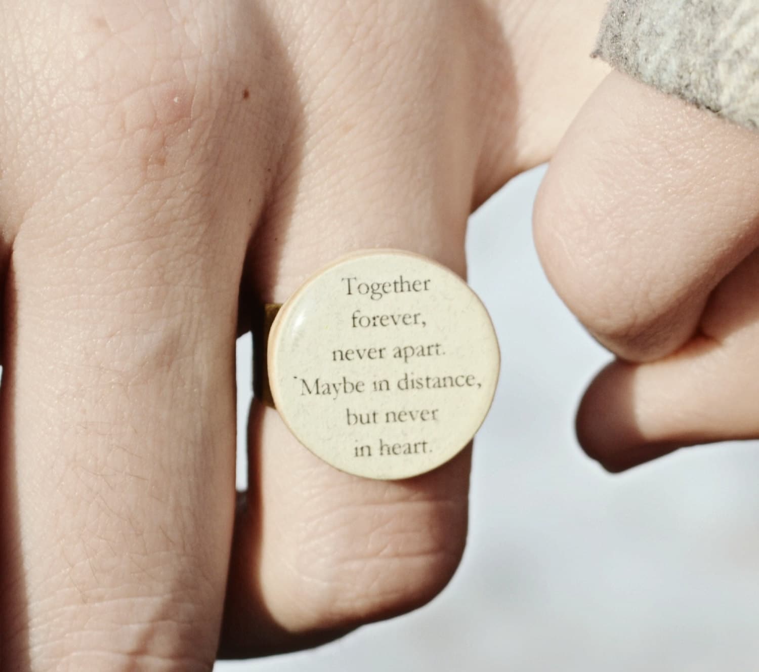 Best friend rings set of 2 BFF ring Friendship rings womens Etsy