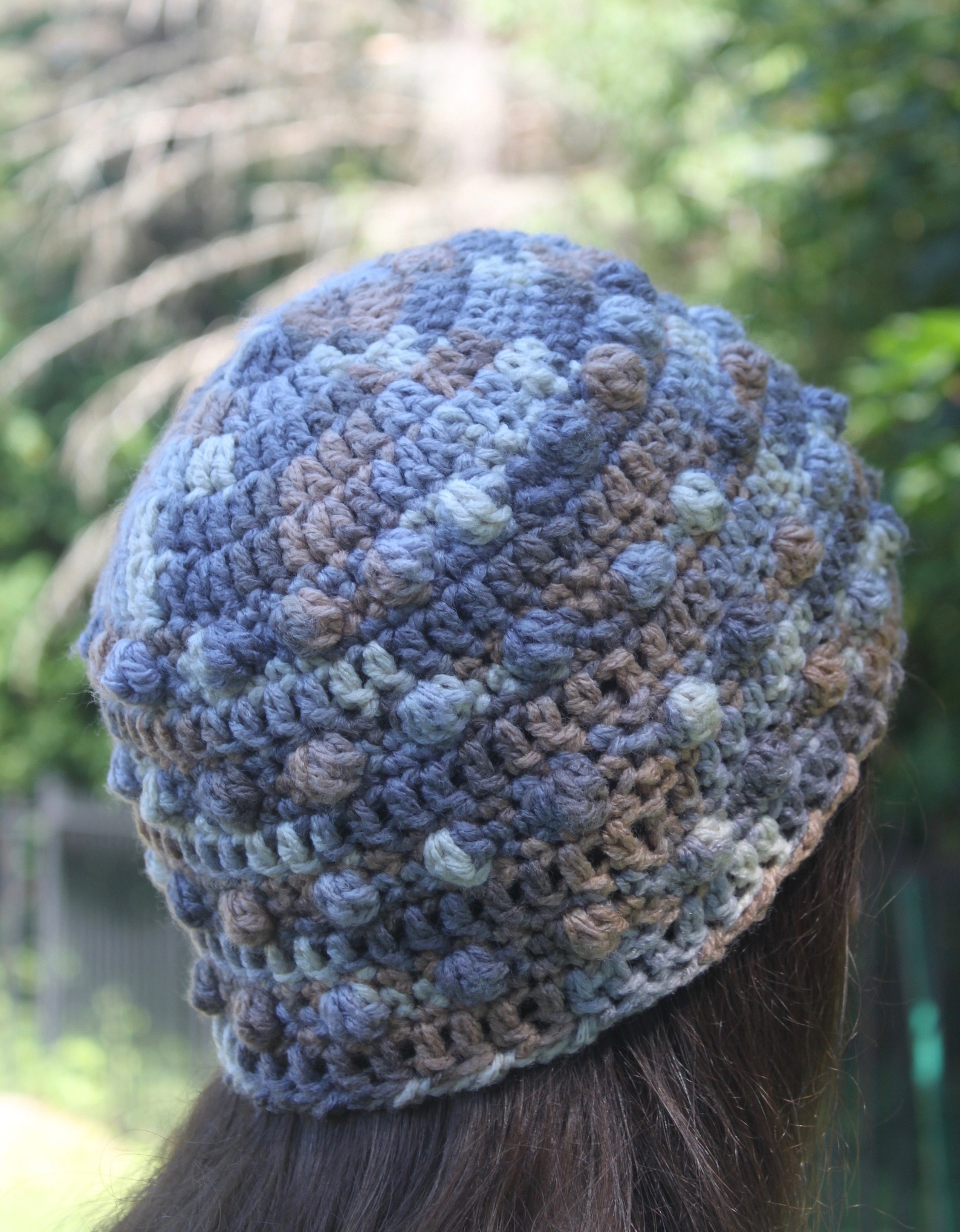 easy-crochet-beanie-bobble-stitch-crochet-hat-adult-child-etsy