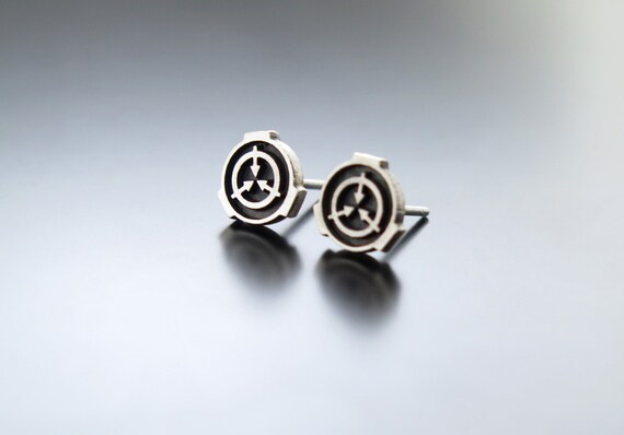 Scp Foundation Earrings Scp Foundation Jewelry Scp Etsy