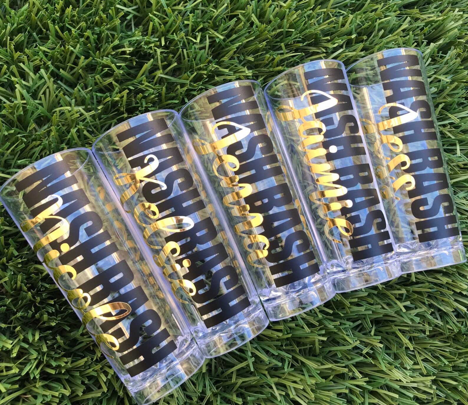 personalized plastic shot glasses