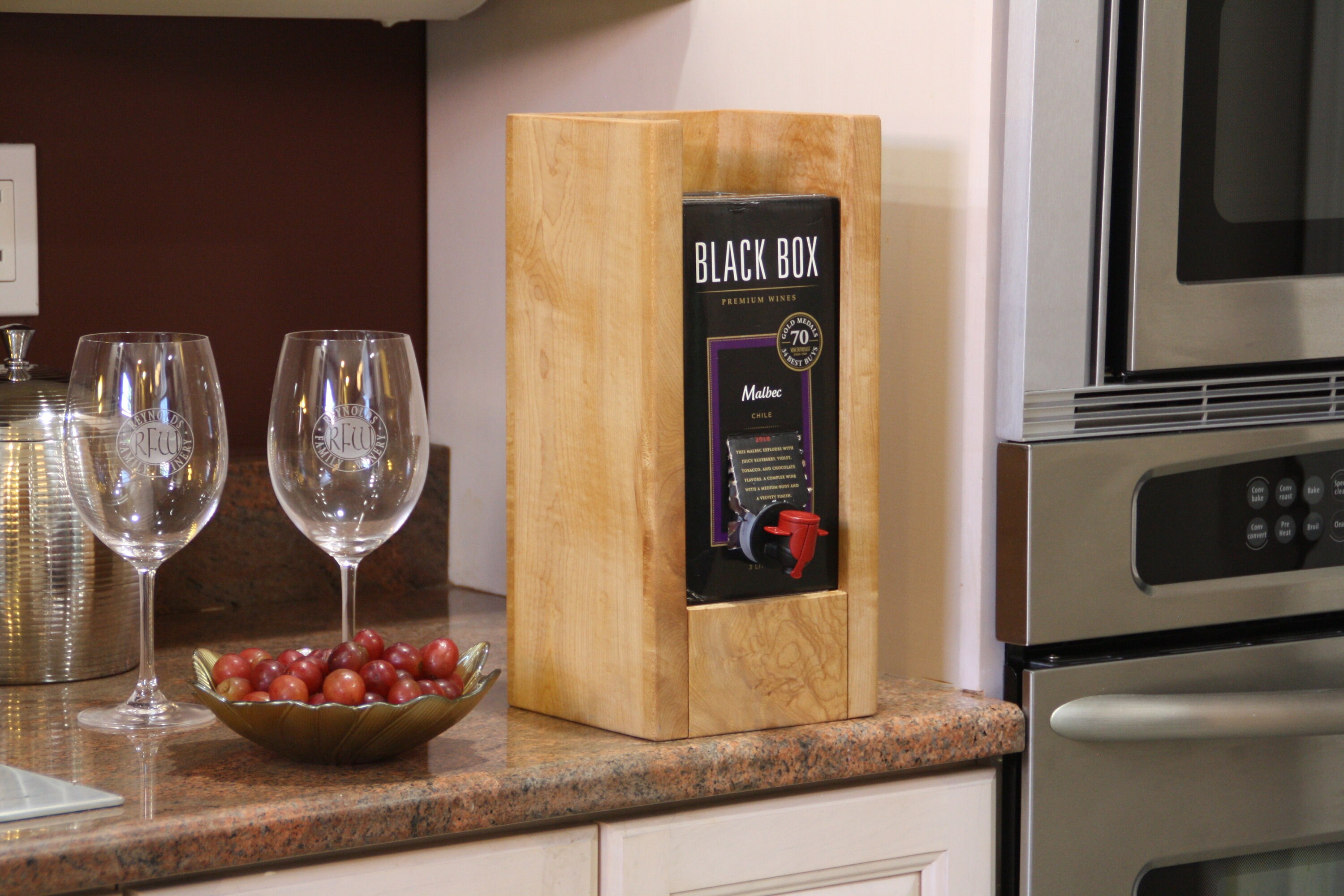 Wood Wine Box Holder Wine Box Stand Kitchen Wine Box Cover Etsy