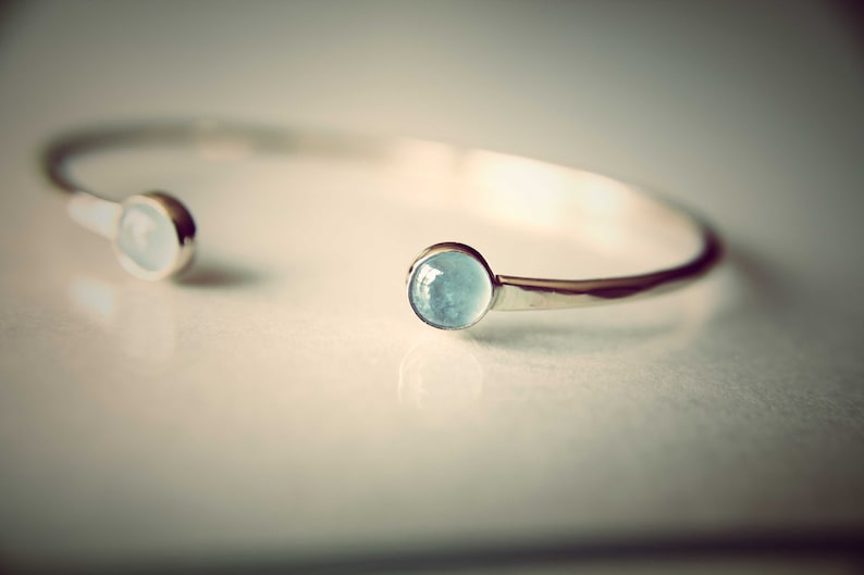 Laguna Stone Cuff Aquamarine main image 1