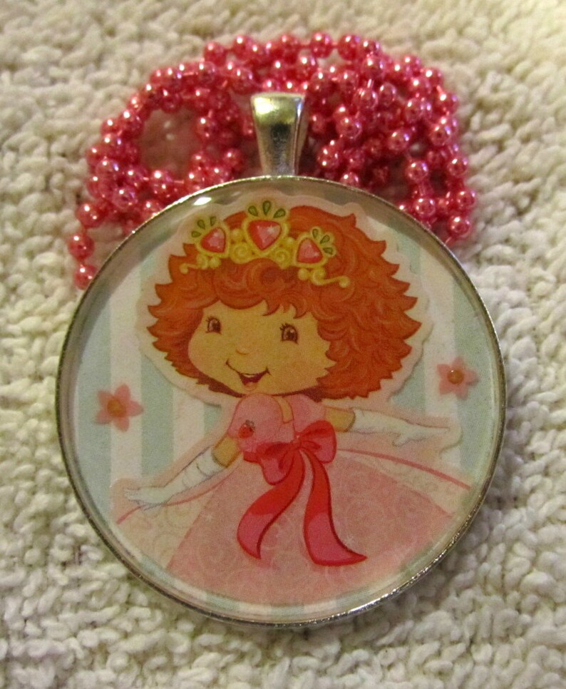 Strawberry Princess Shortcake NecklaceHandmade Resin Pendant Etsy