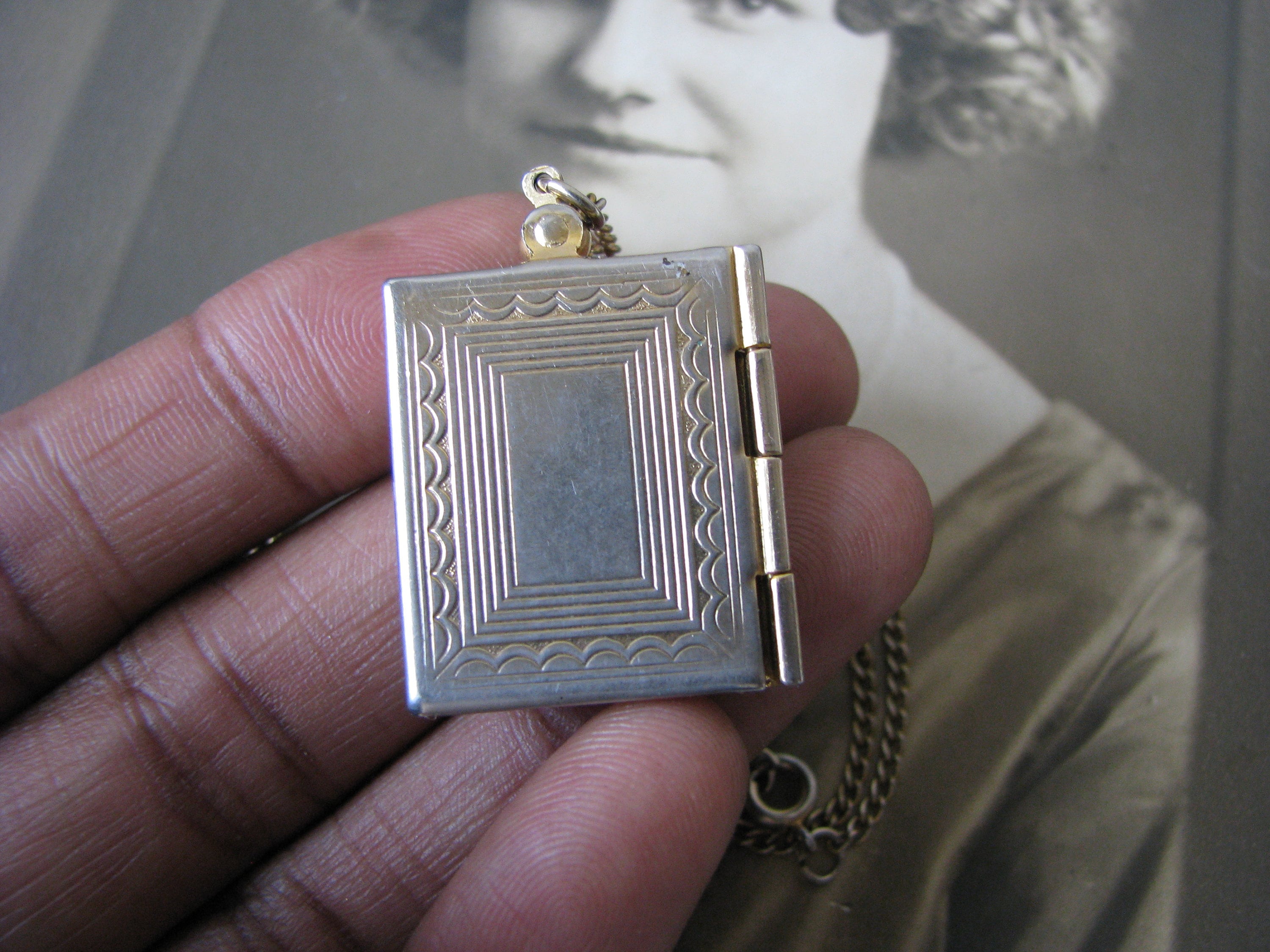 Cameo Book Locket Vintage Cameo Locket Vintage Book Locket Etsy