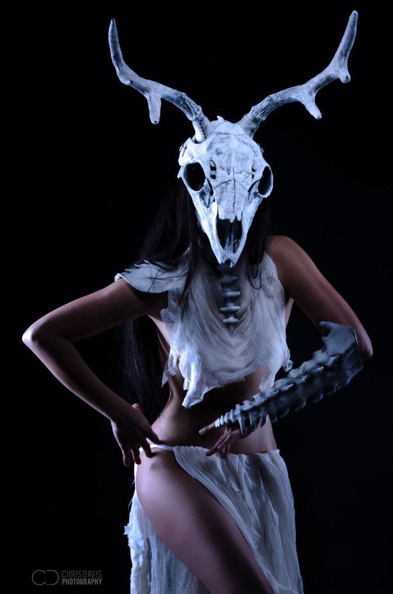 Deer Skull Mask Bone Mask Made to Order | Etsy