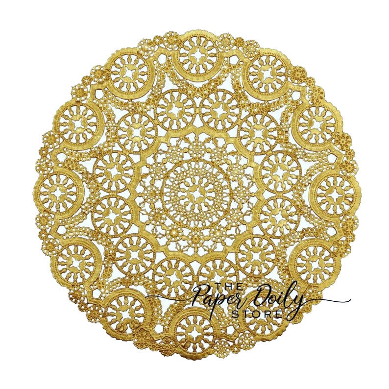 Gold Doilies 4 6 8 10 12 Sizes 