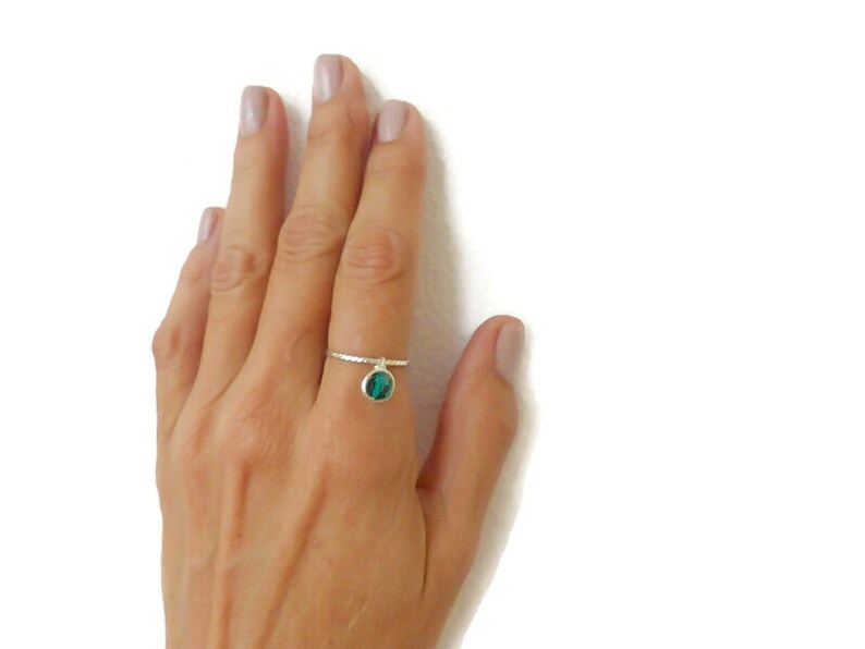 Sterling Silver Beaded Band Index Finger Ring For Women Etsy