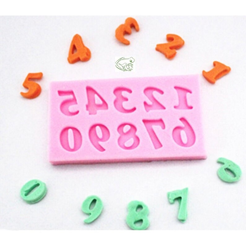 Number Mold Silicone Number Mold Candy Mold Fondant Mold 1 Etsy