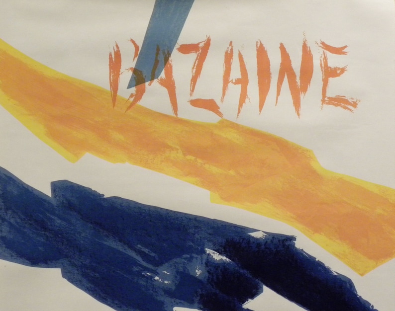 Original Vintage Mid Century Galerie Maeght Jean Rene Bazaine Art Poster