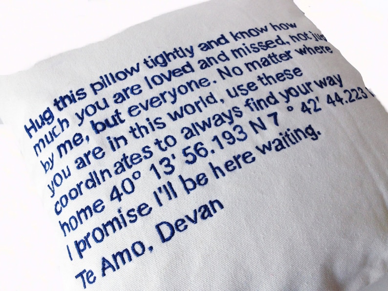 Long Distance Pillow Couple Pillow Cover LDR Gifts Etsy