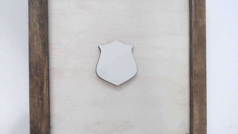MDF Blanks Shield Police Badge Sublimation Blanks Bulk Cutout Blanks for Sublimation Printing