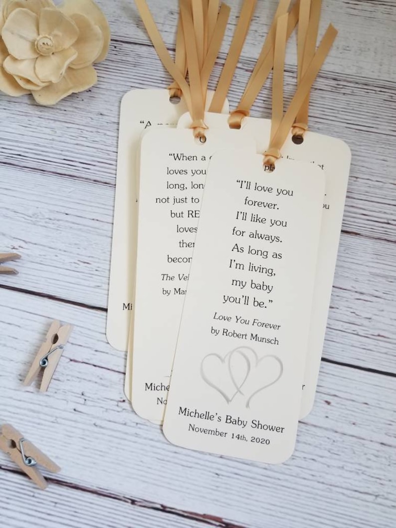 Set of 8 Children Book Theme Bookmark Favors / Baby Shower / | Etsy