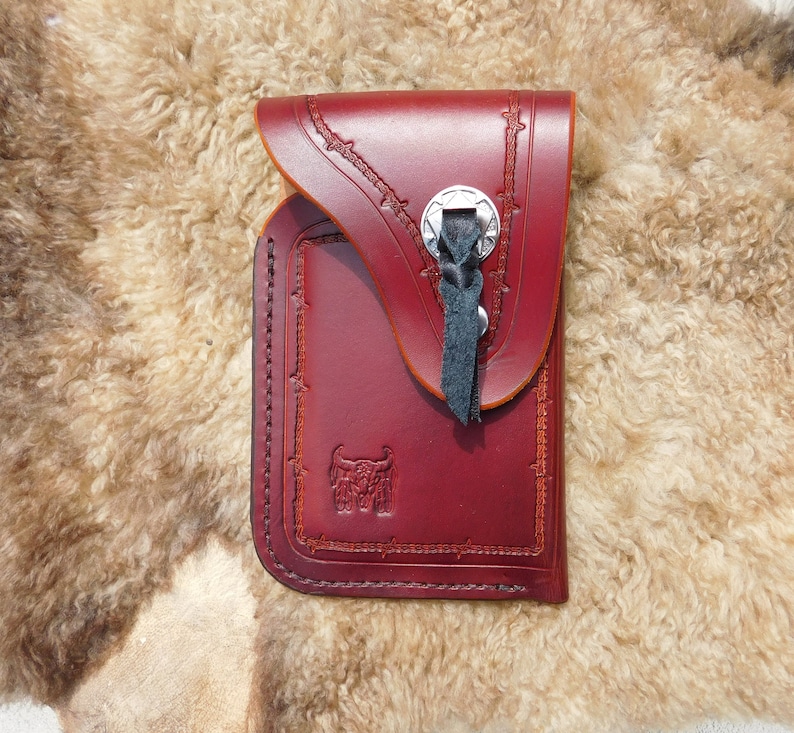 Western Cowboy Style Leather Cell Phone Holster Case for Etsy