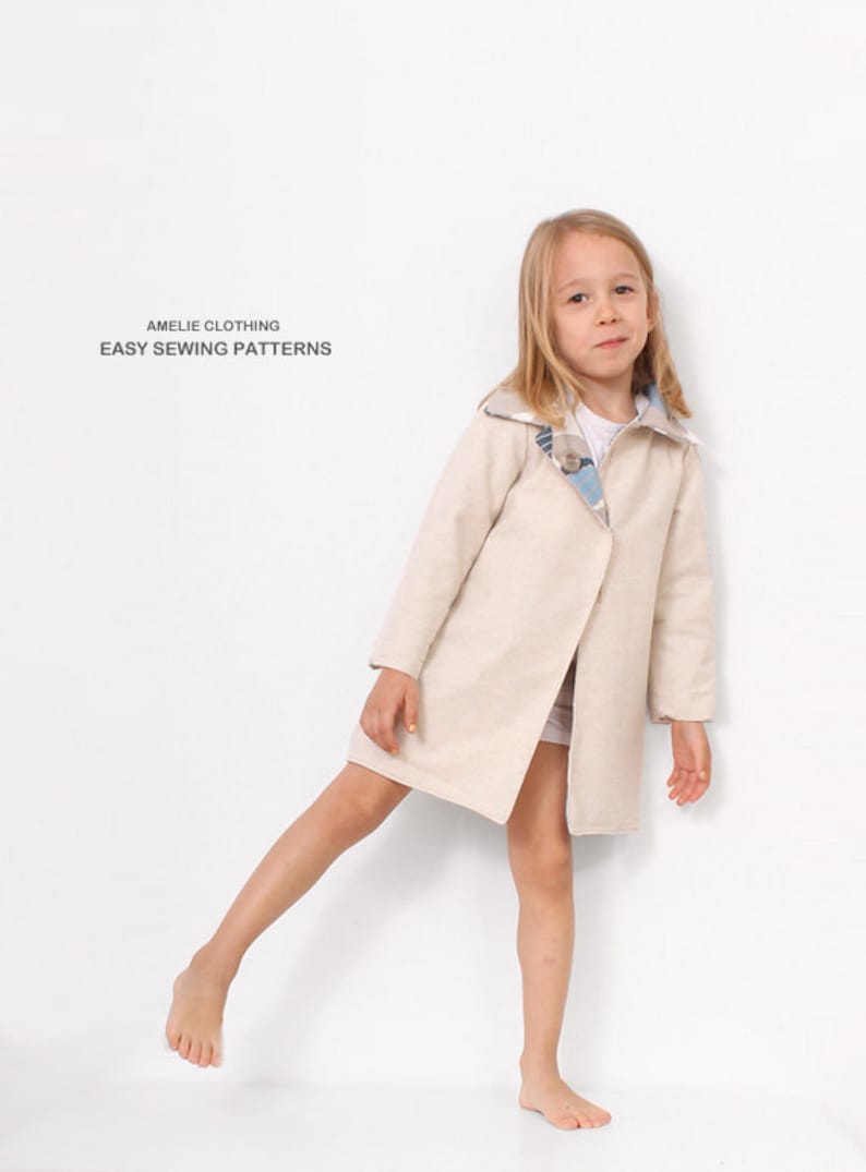 Autumn COAT pattern sewing Reversible jacket sewing pattern Etsy