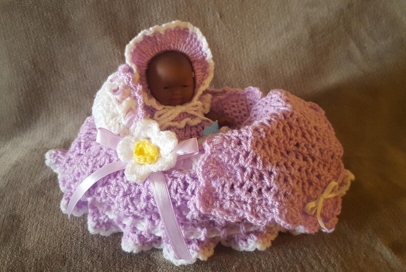 Crochet Doll Cradle Church Purse African American Etsy