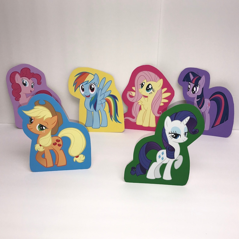 Stand-Up My Little Pony Centerpieces Birthday Party My Little | Etsy
