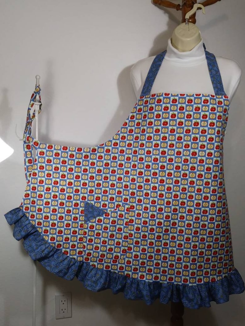 Lady's plus size apron vintage retro style Fits 4x | Etsy