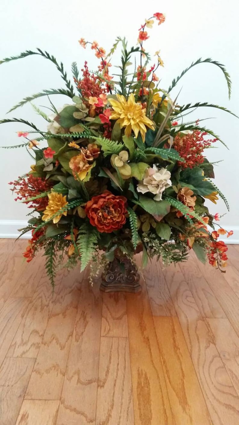 Extra Large Traditional Transitional Fall Floral Arrangement 