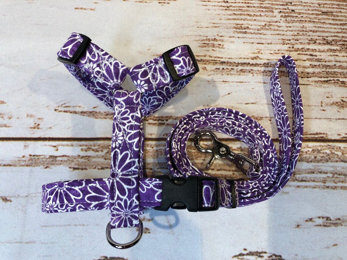 Dog harness harness and leash girl dog harness dog halter Etsy