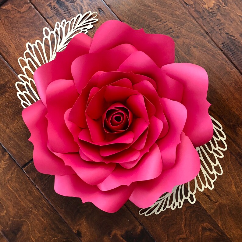 Download Instant Download Rose 5 SVG Large Paper Flower Rose Petal ...