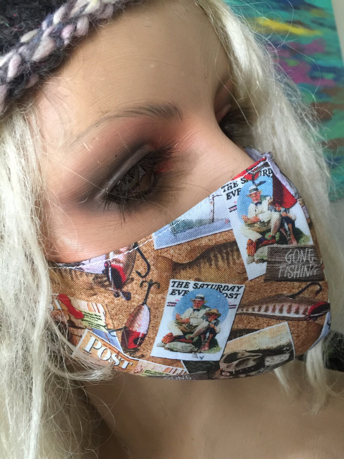 Watermelon Face Mask Handmade Double Layer 100 Cotton Etsy