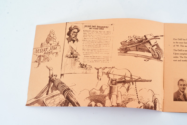 Knott/'s Berry Farm Steak House Menu 1940s