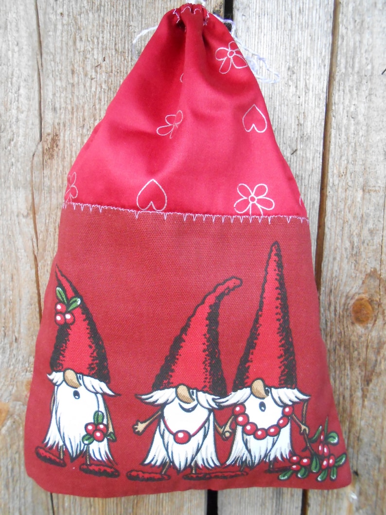 Scandinavian Nordic Christmas Gift Bag Santa Sack Holiday