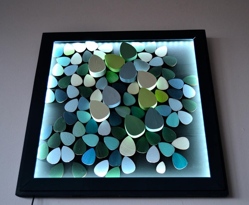 Lighted Wood Wall Art LED Wood Wall Sculpture UNIQUE Etsy